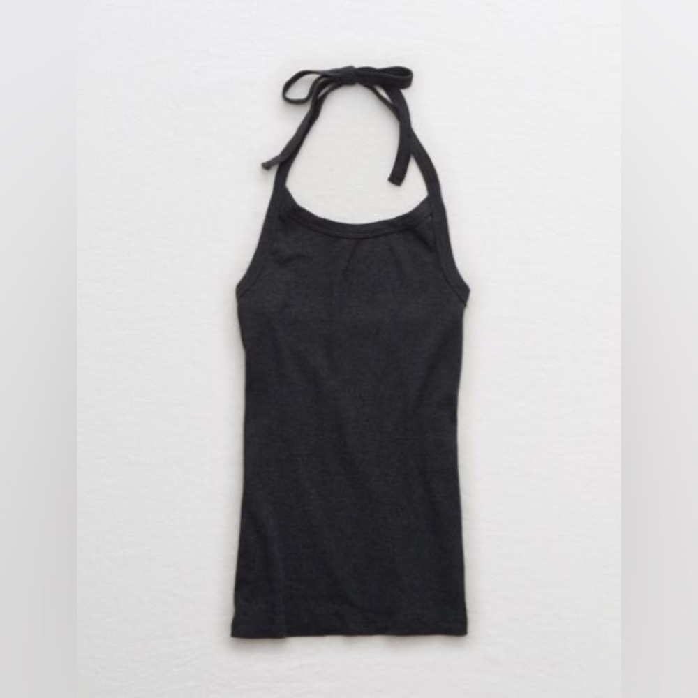 New - Aerie Charcoal Gray Halter Neck Camisole